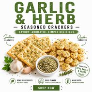 Mary's Crackers | GARLIC & HERB